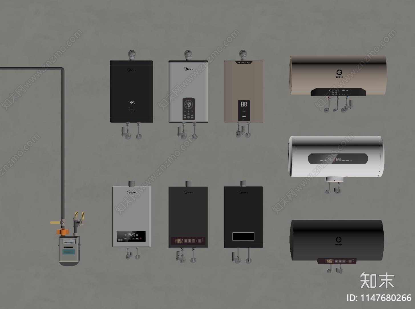 电热水器SU模型下载【ID:1147680266】