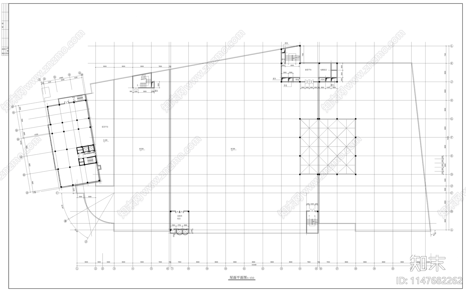 大型商场建筑cad施工图下载【ID:1147682262】