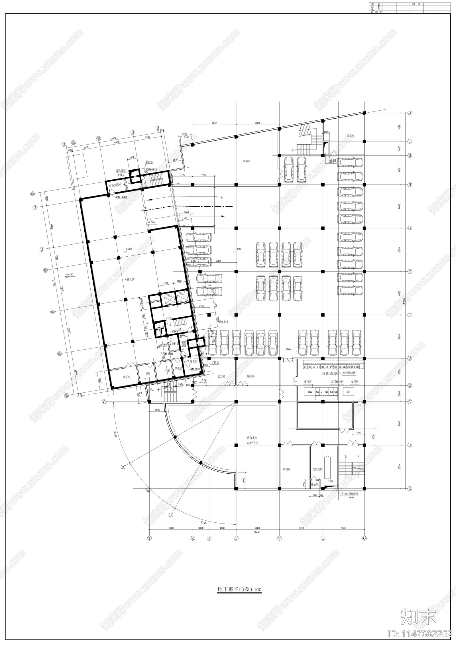 大型商场建筑cad施工图下载【ID:1147682262】