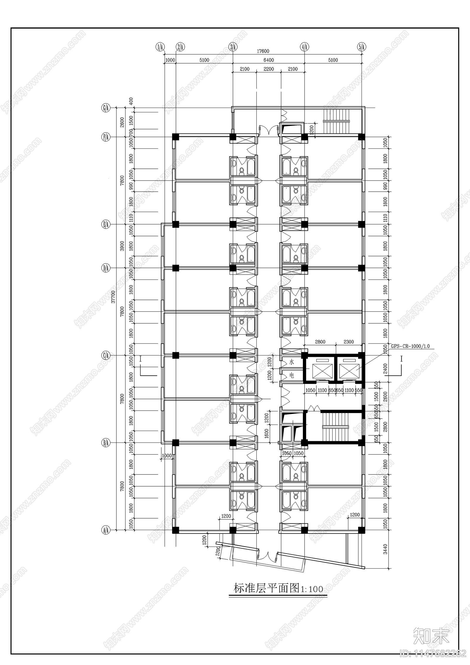 大型商场建筑cad施工图下载【ID:1147682262】