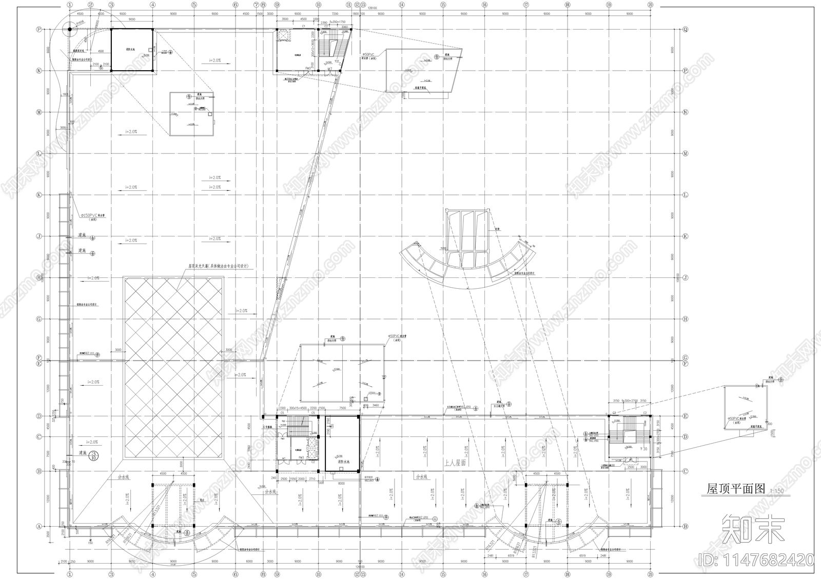 大型商场建筑cad施工图下载【ID:1147682420】