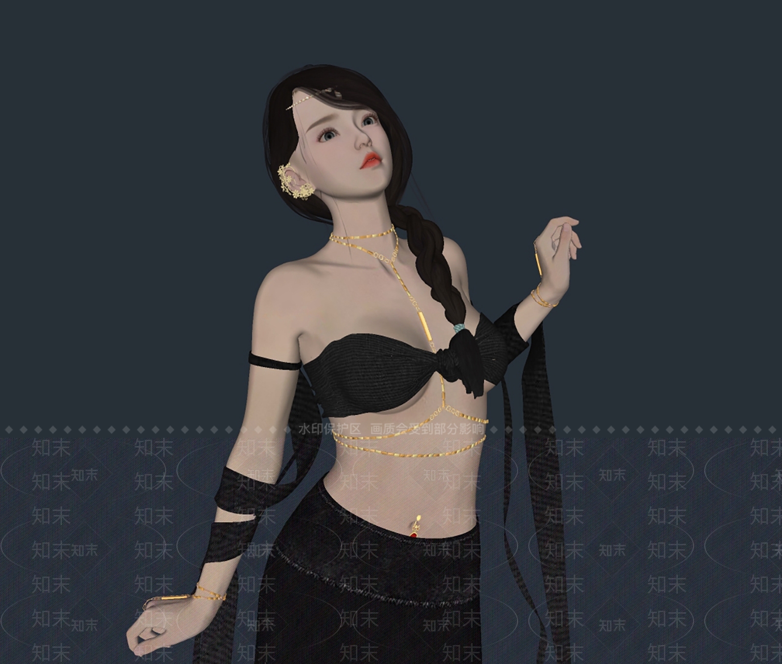 西域女性人物SU模型下载【ID:1147684234】
