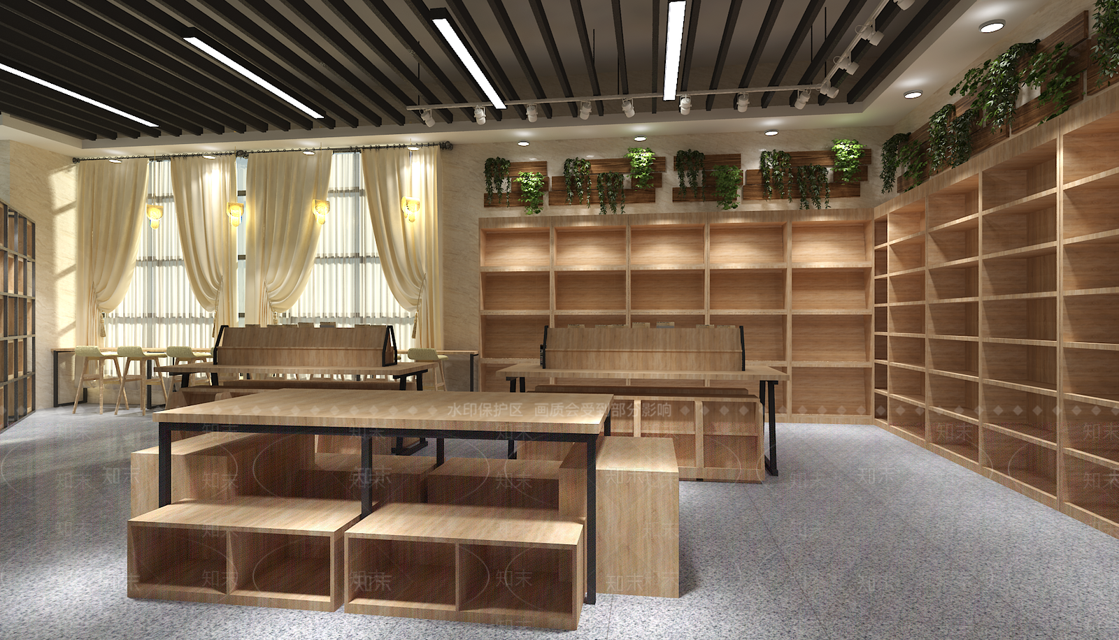 现代书店3D模型下载【ID:1147691320】