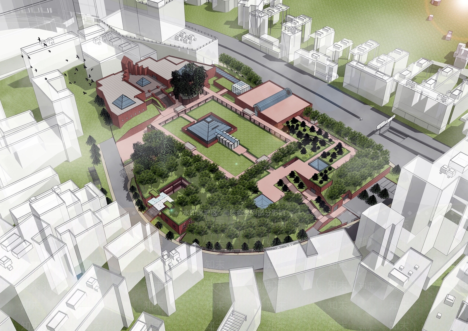 现代南越王墓博物馆SU模型下载【ID:1147694143】
