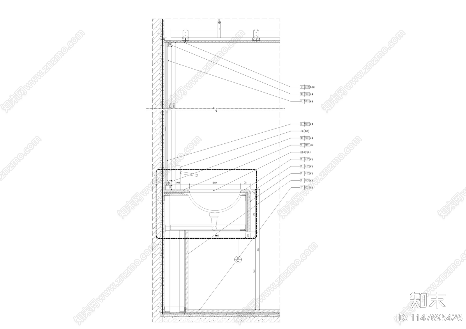 自助餐厅室内cad施工图下载【ID:1147695426】