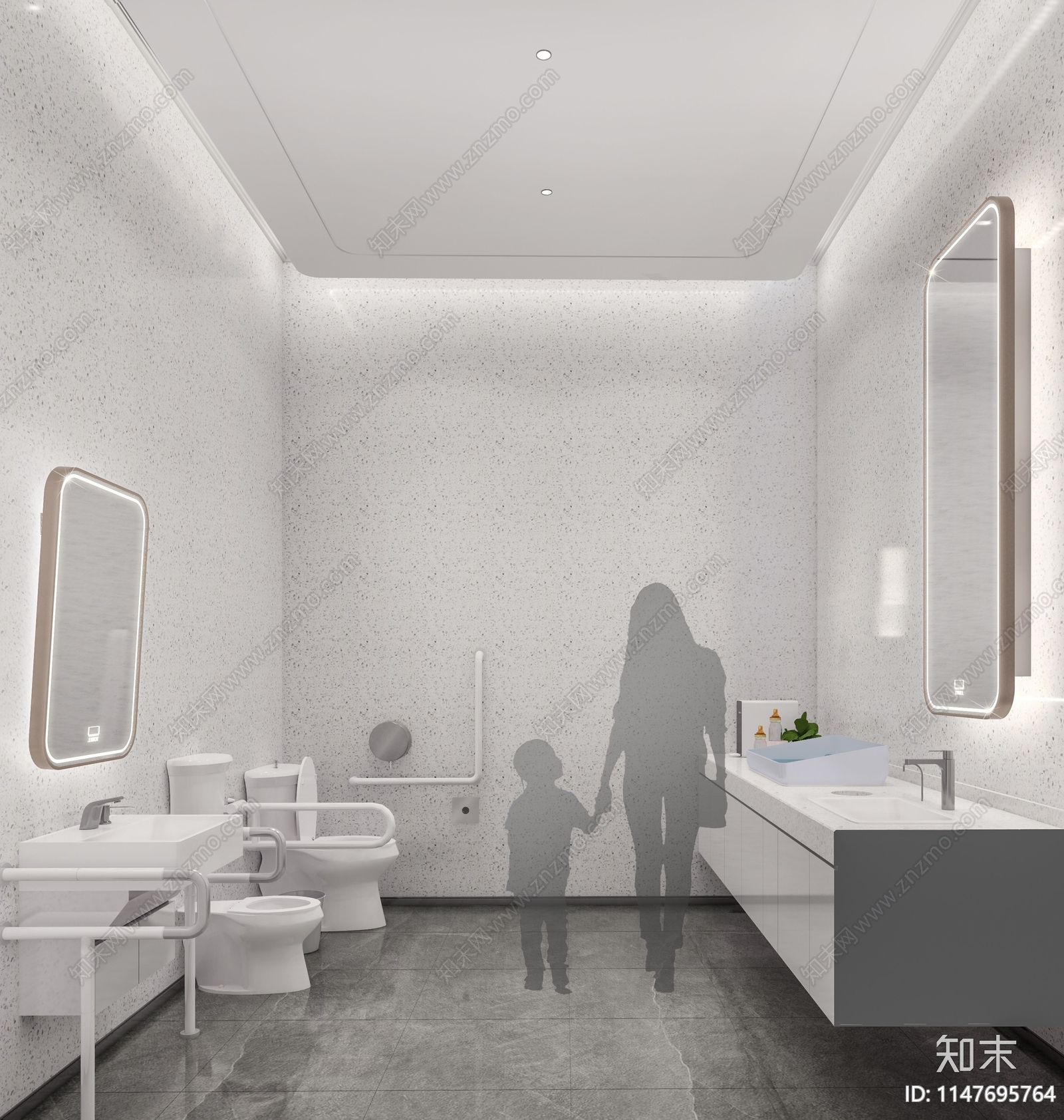 无障碍卫生间施工图下载【ID:1147695764】