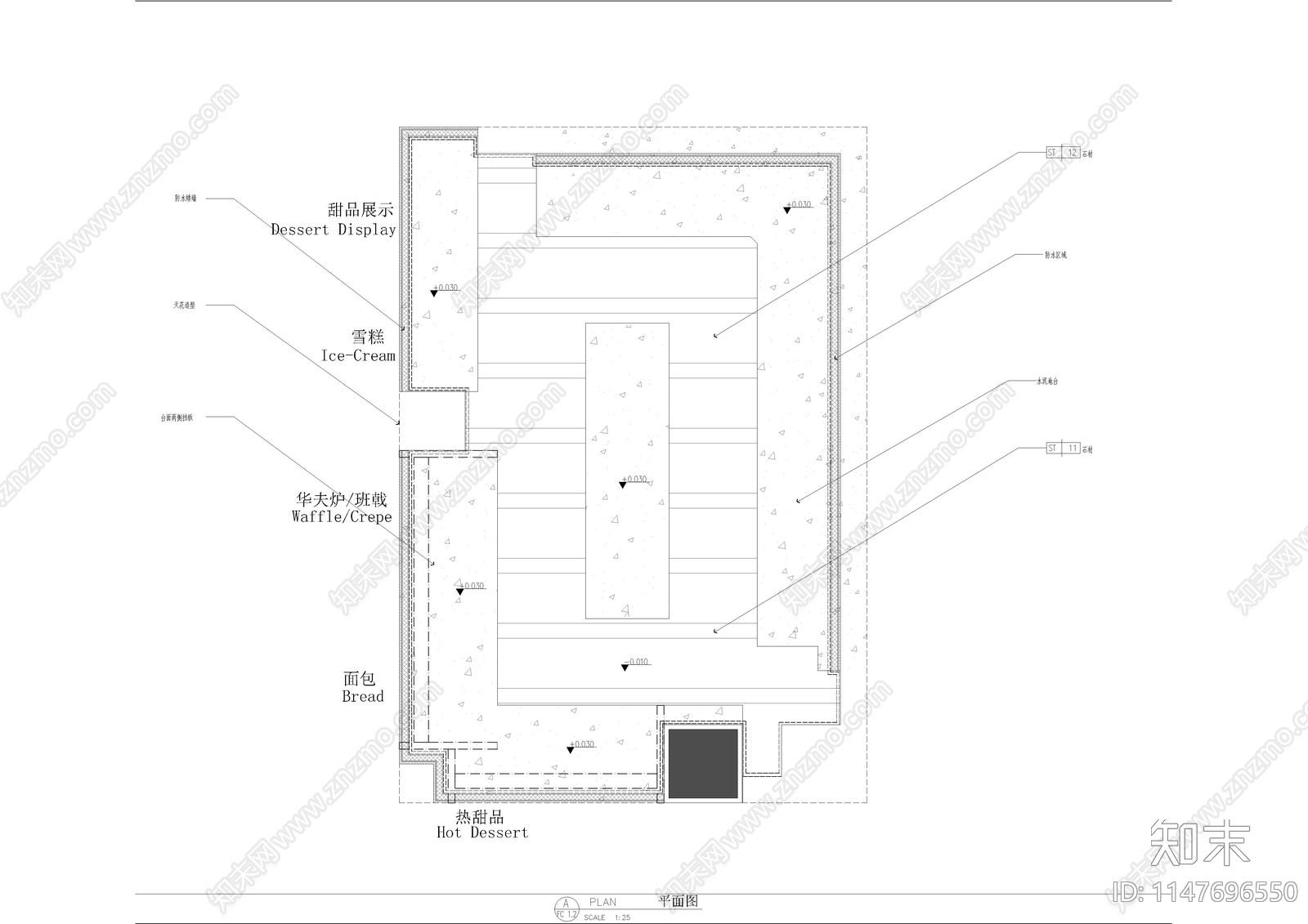 酒吧室内cad施工图下载【ID:1147696550】