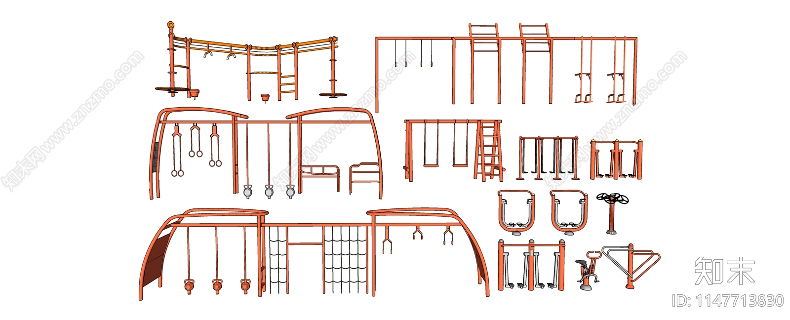 健身器材SU模型下载【ID:1147713830】