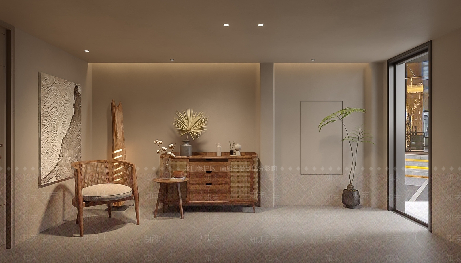 侘寂风休息区SU模型下载【ID:1147715217】