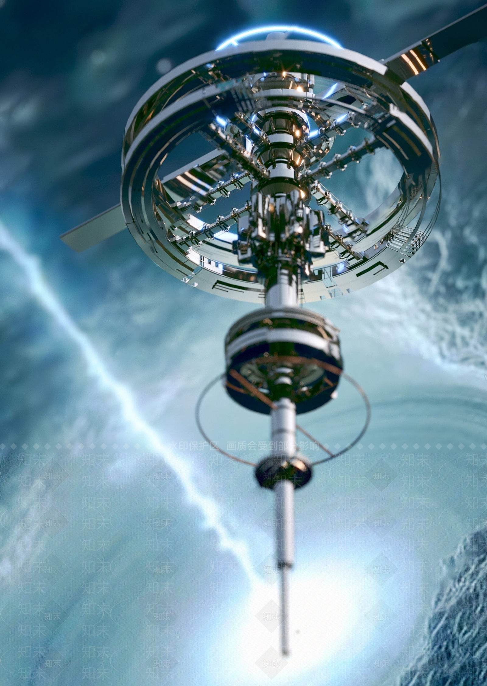 宇宙飞船灯塔SU模型下载【ID:1147715920】