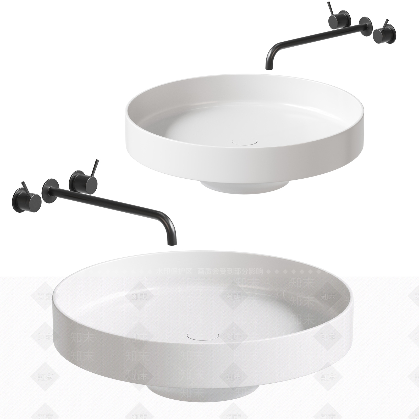 洗手盆SU模型下载【ID:1147718146】