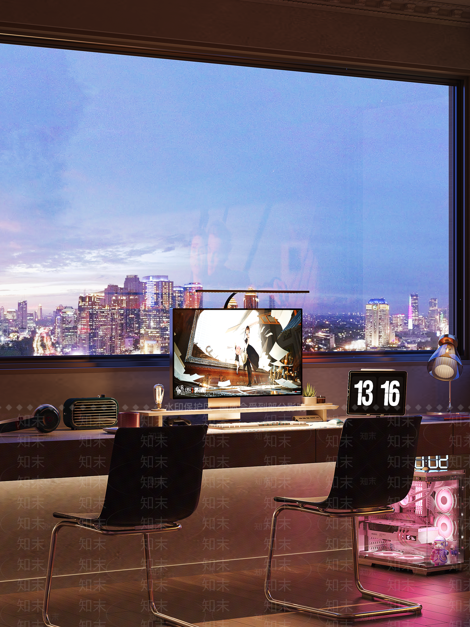 现代电竞房3D模型下载【ID:1147719330】