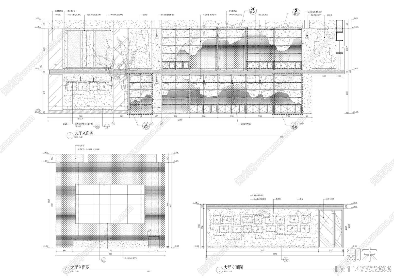 1200㎡音乐餐厅餐饮室内cad施工图下载【ID:1147792686】