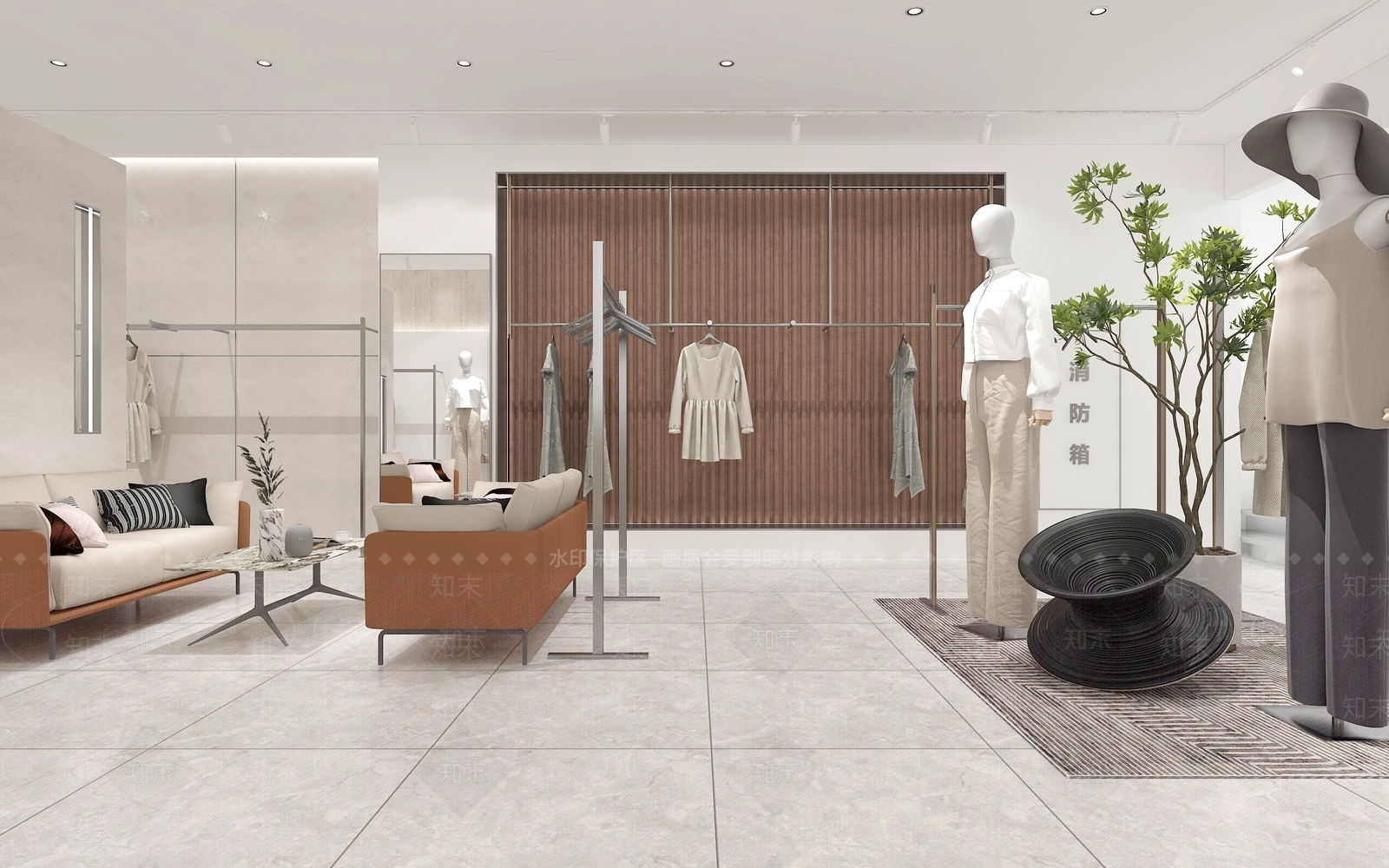 现代女装店3D模型下载【ID:1147725531】