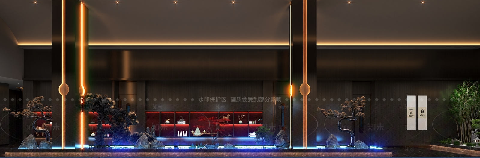 新中式洗浴中心3D模型下载【ID:1147730657】