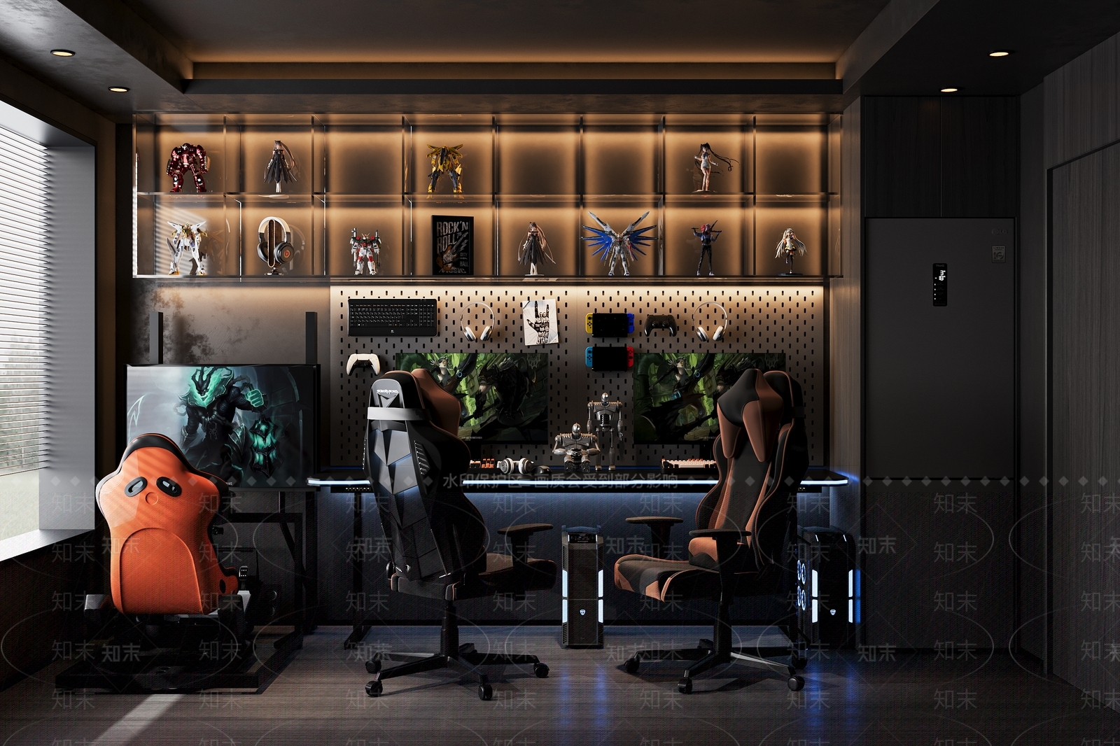 现代电竞房3D模型下载【ID:1147740269】