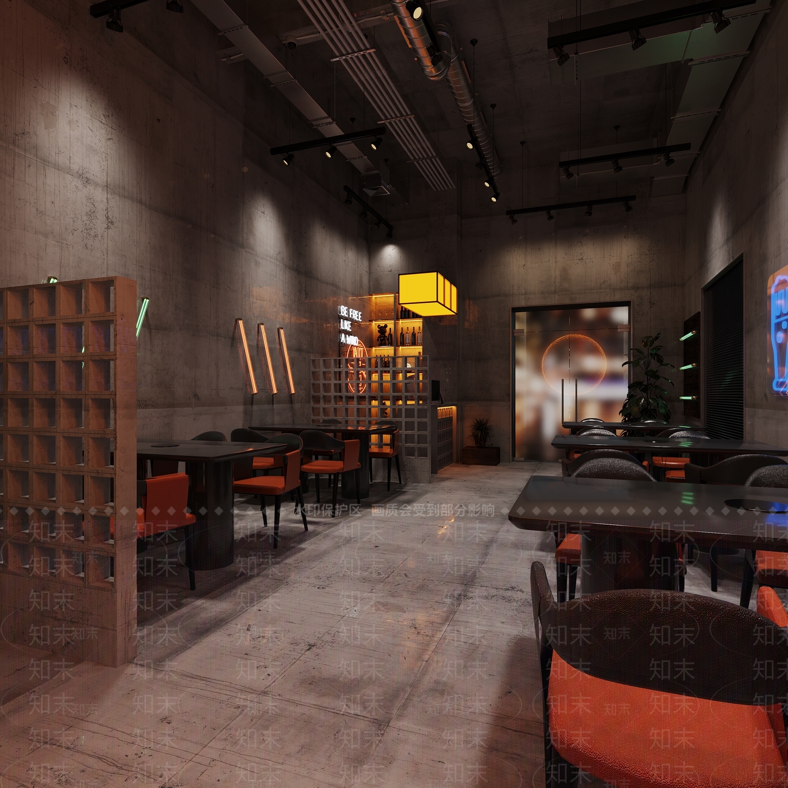 工业风音乐餐厅3D模型下载【ID:1147760185】