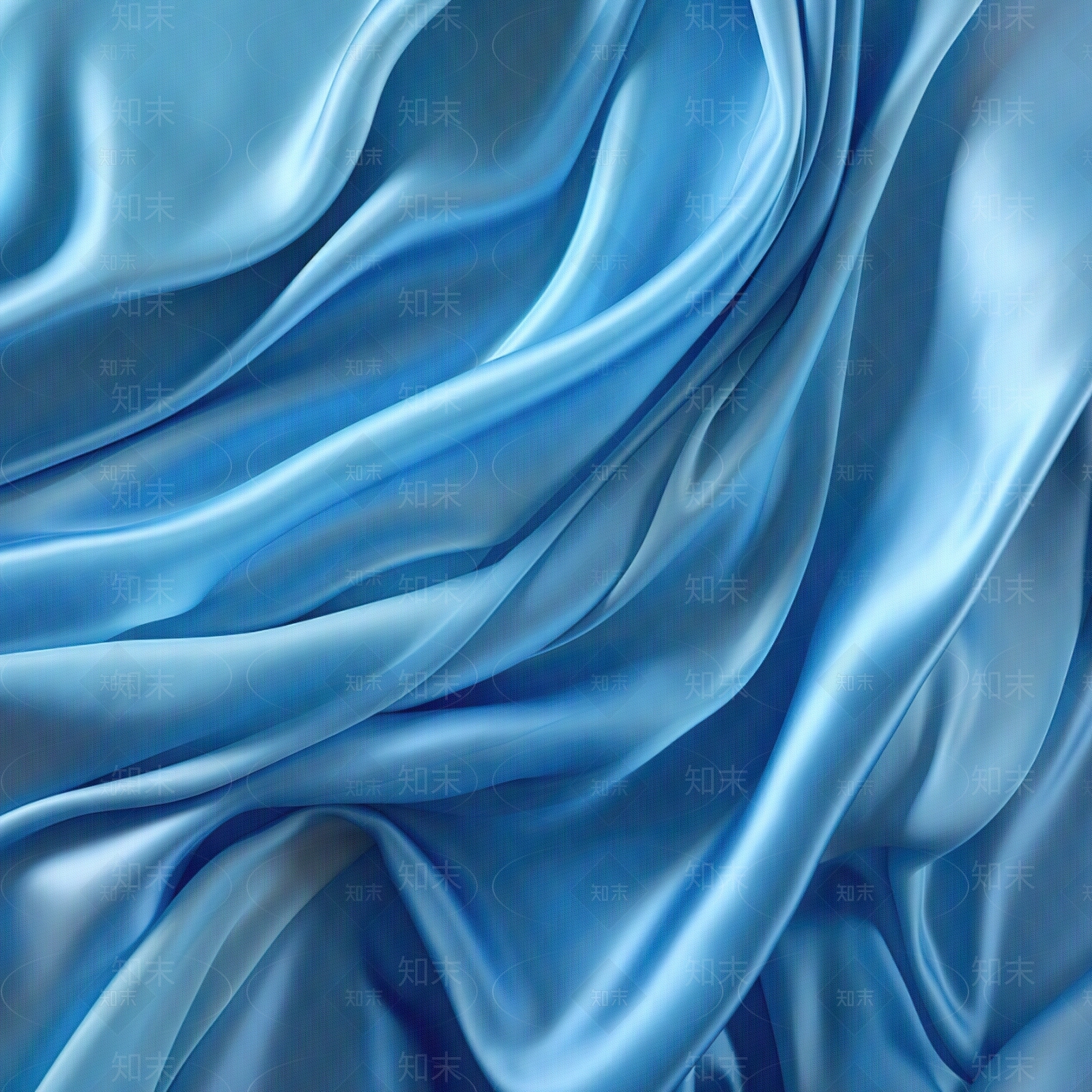 天蓝色丝绸布纹布褶贴图下载【ID:1147766116】