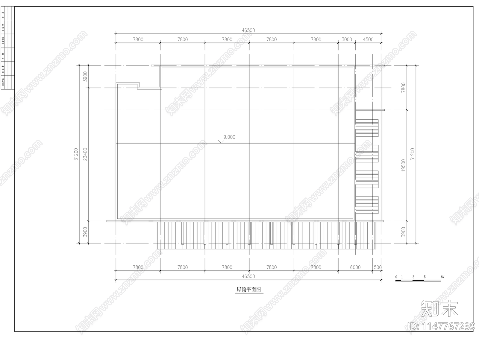 标准食堂建筑cad施工图下载【ID:1147767239】