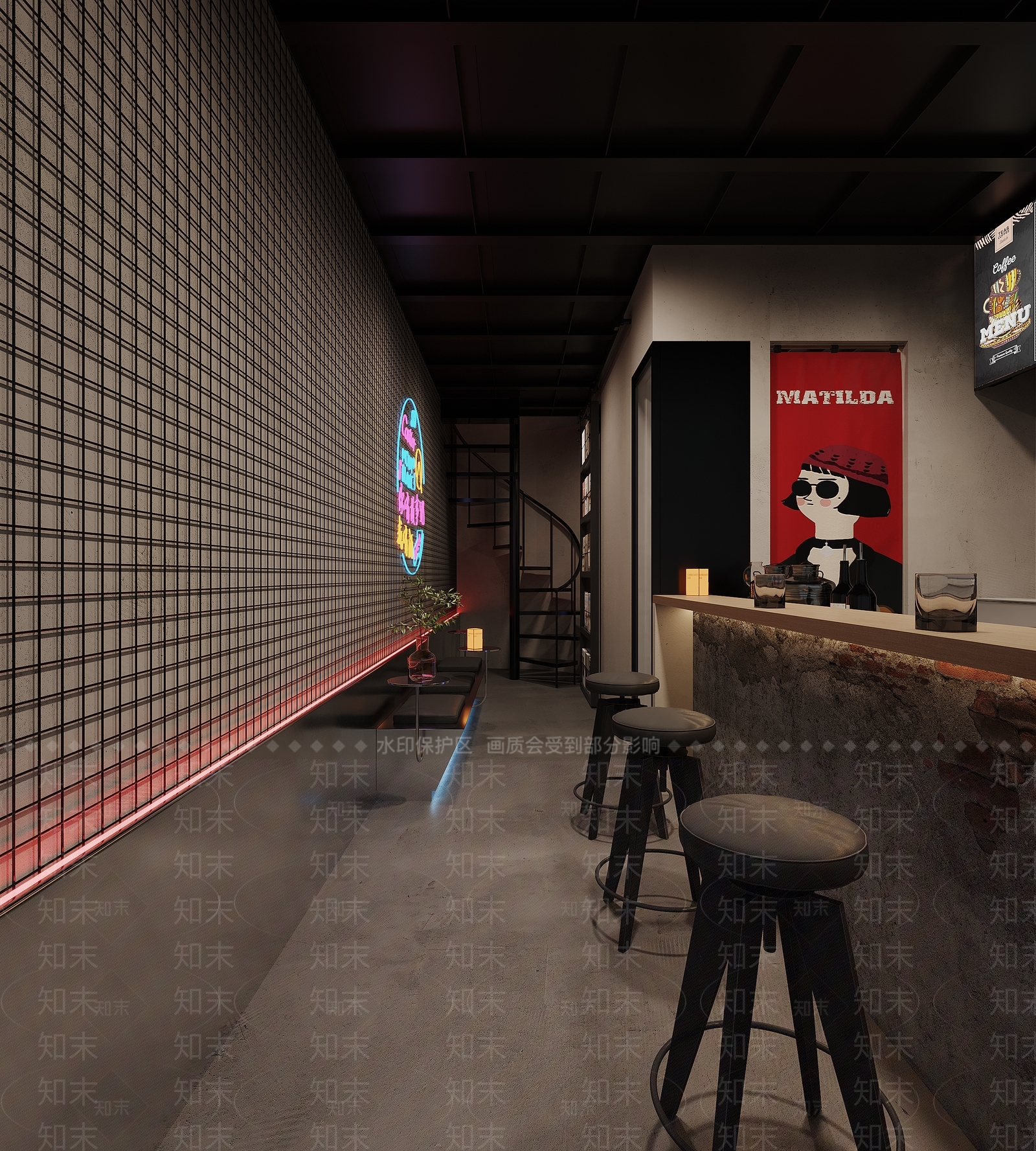 现代酒吧3D模型下载【ID:1147768016】