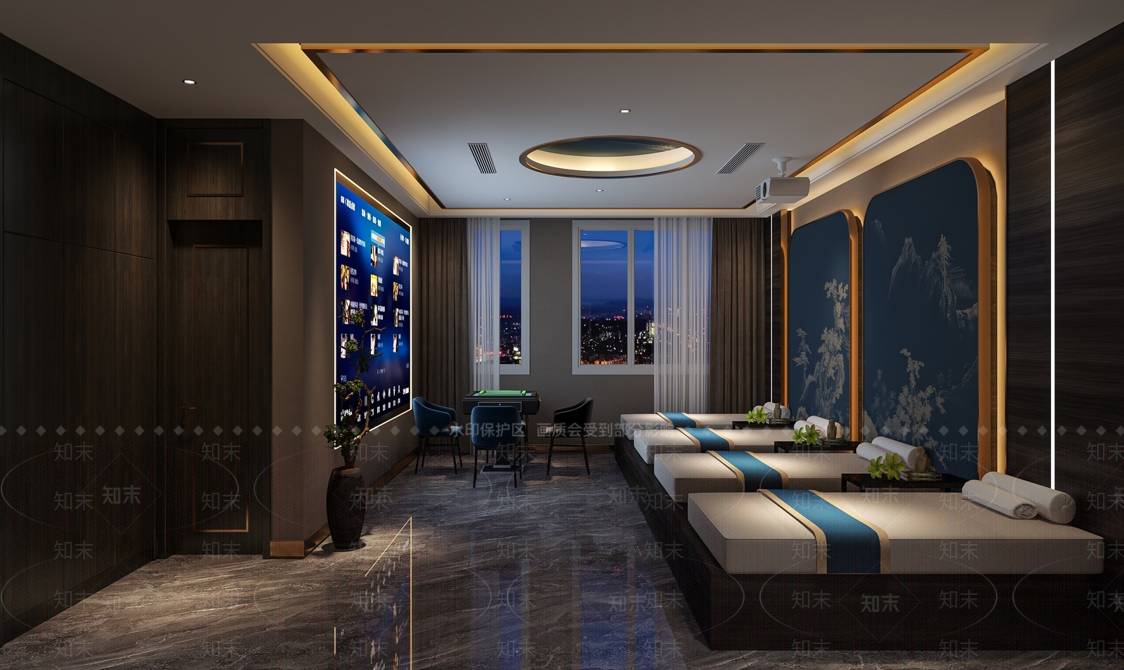 现代洗浴中心3D模型下载【ID:1147776338】