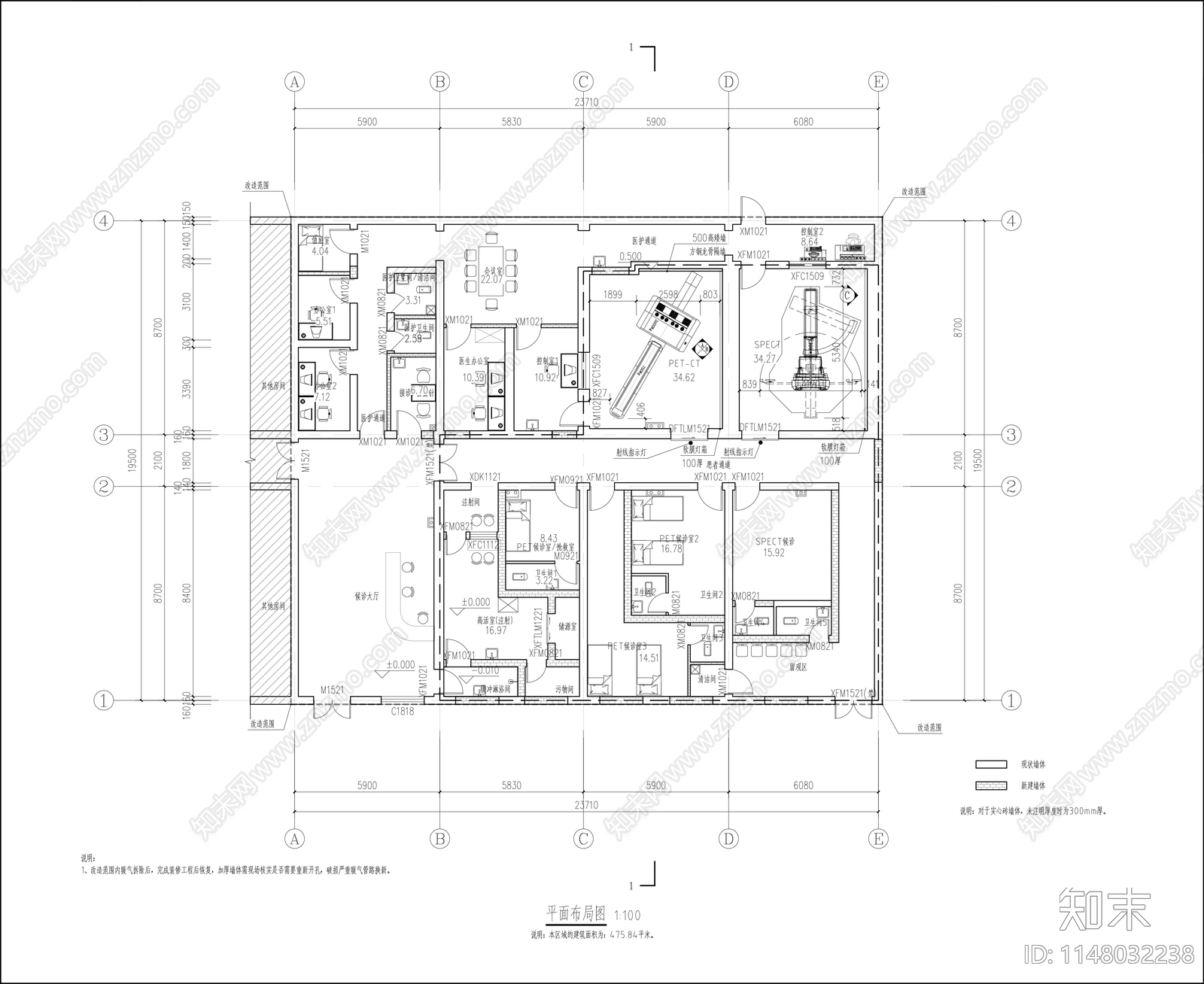 医院建筑总平图施工图下载【ID:1148032238】