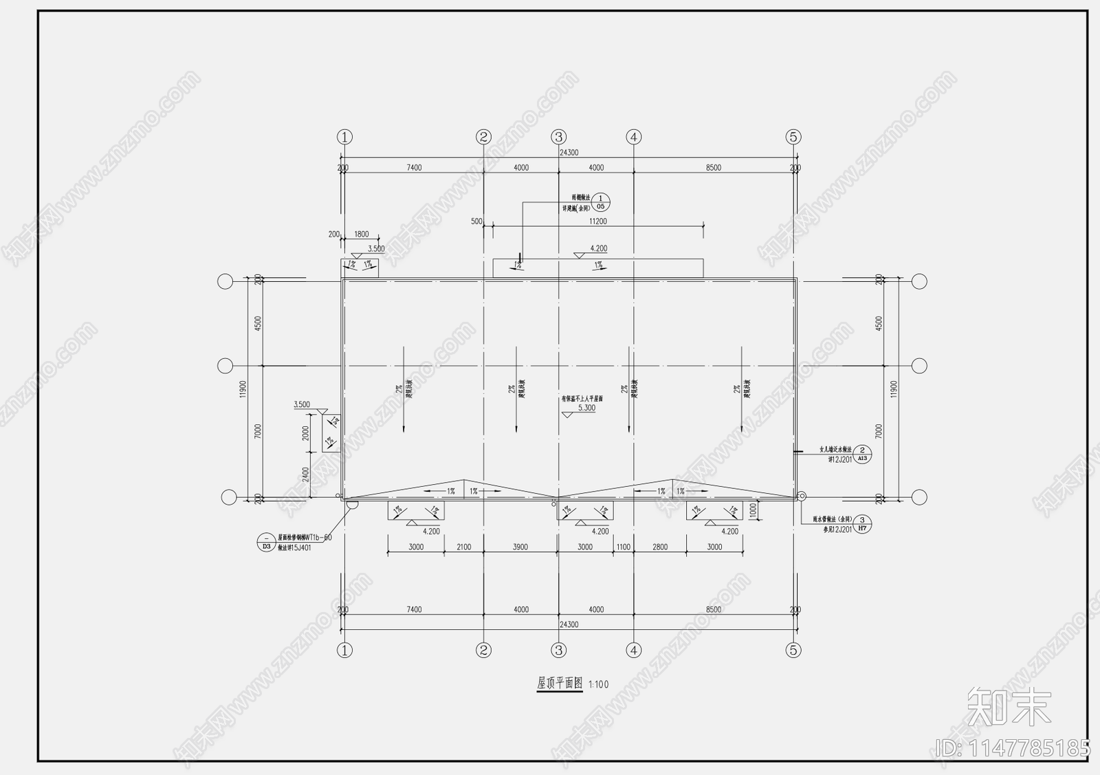 24X12M290平配电间建筑cad施工图下载【ID:1147785185】