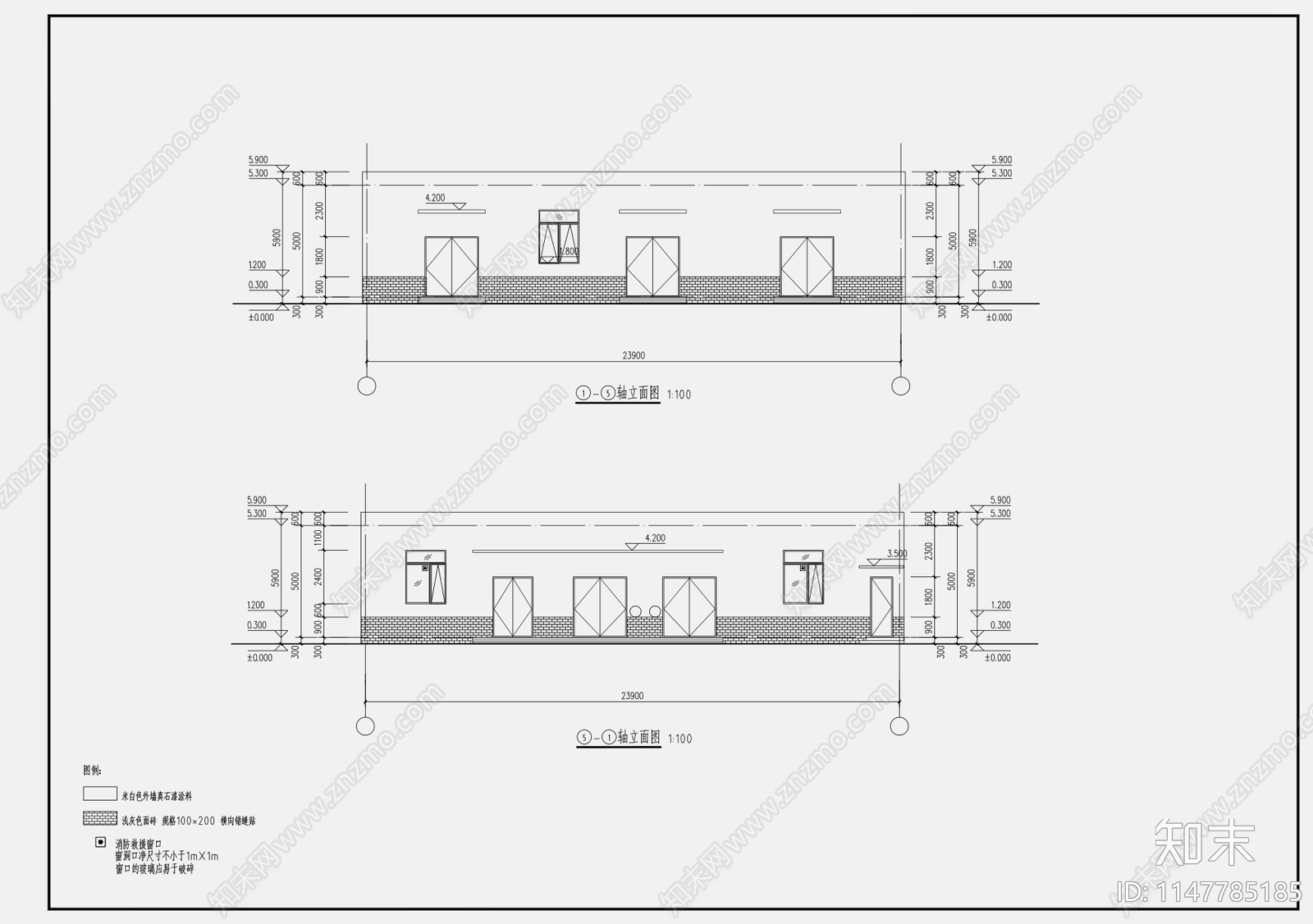 24X12M290平配电间建筑cad施工图下载【ID:1147785185】