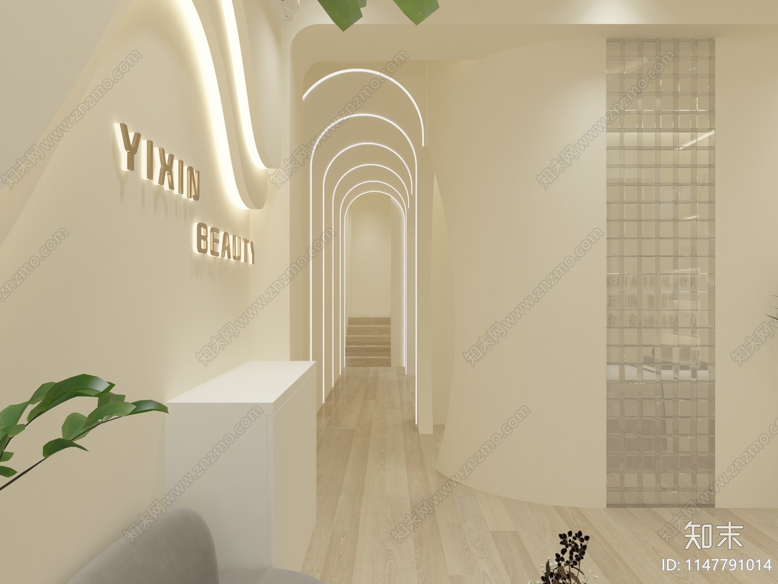 现代美容SPA店3D模型下载【ID:1147791014】