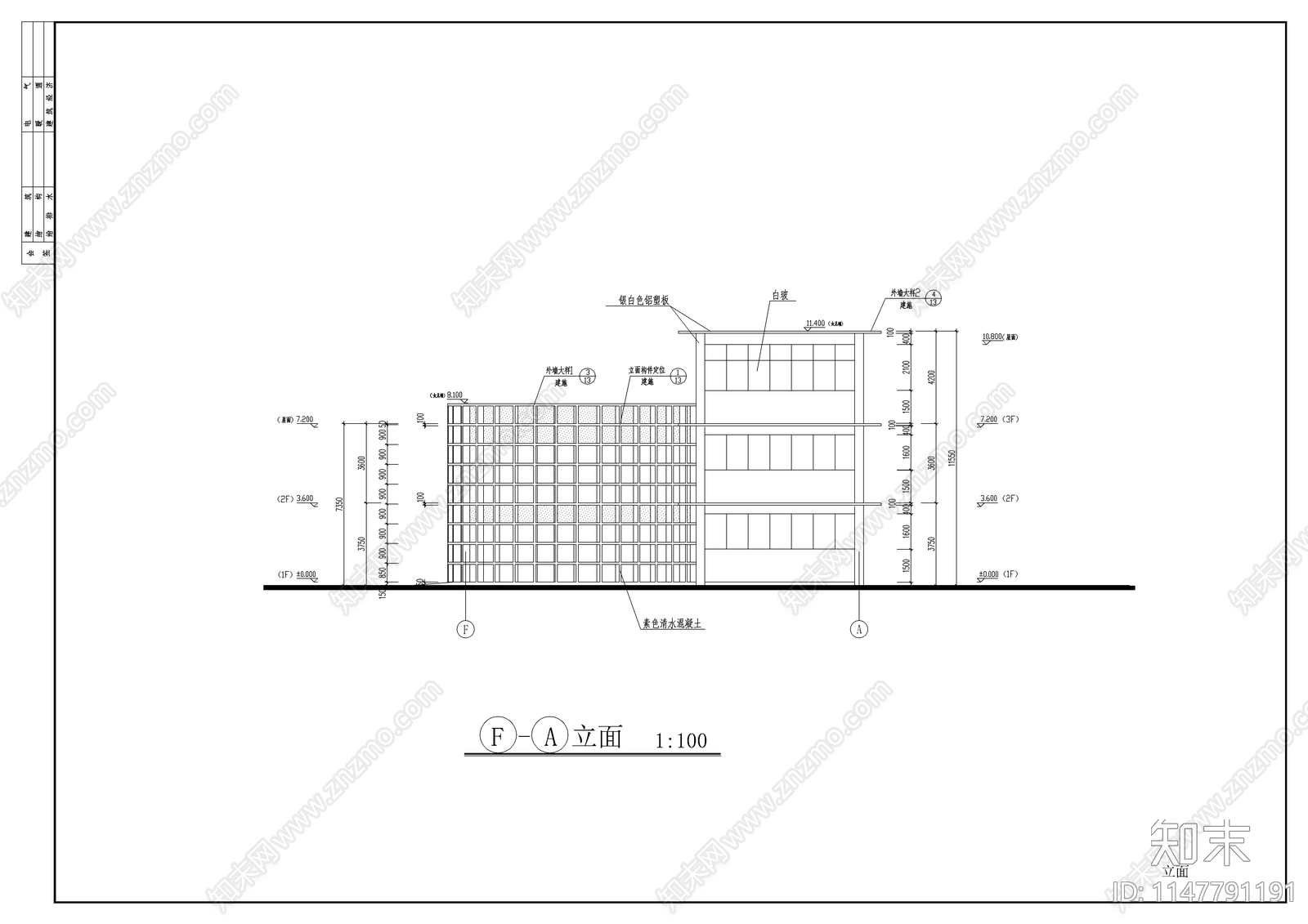 会所建筑cad施工图下载【ID:1147791191】