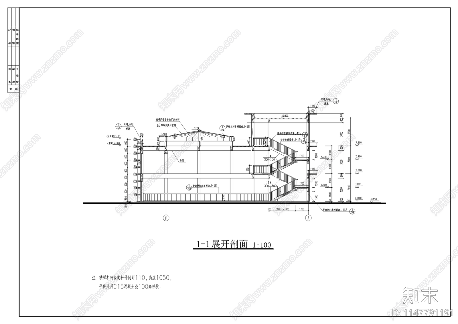 会所建筑cad施工图下载【ID:1147791191】