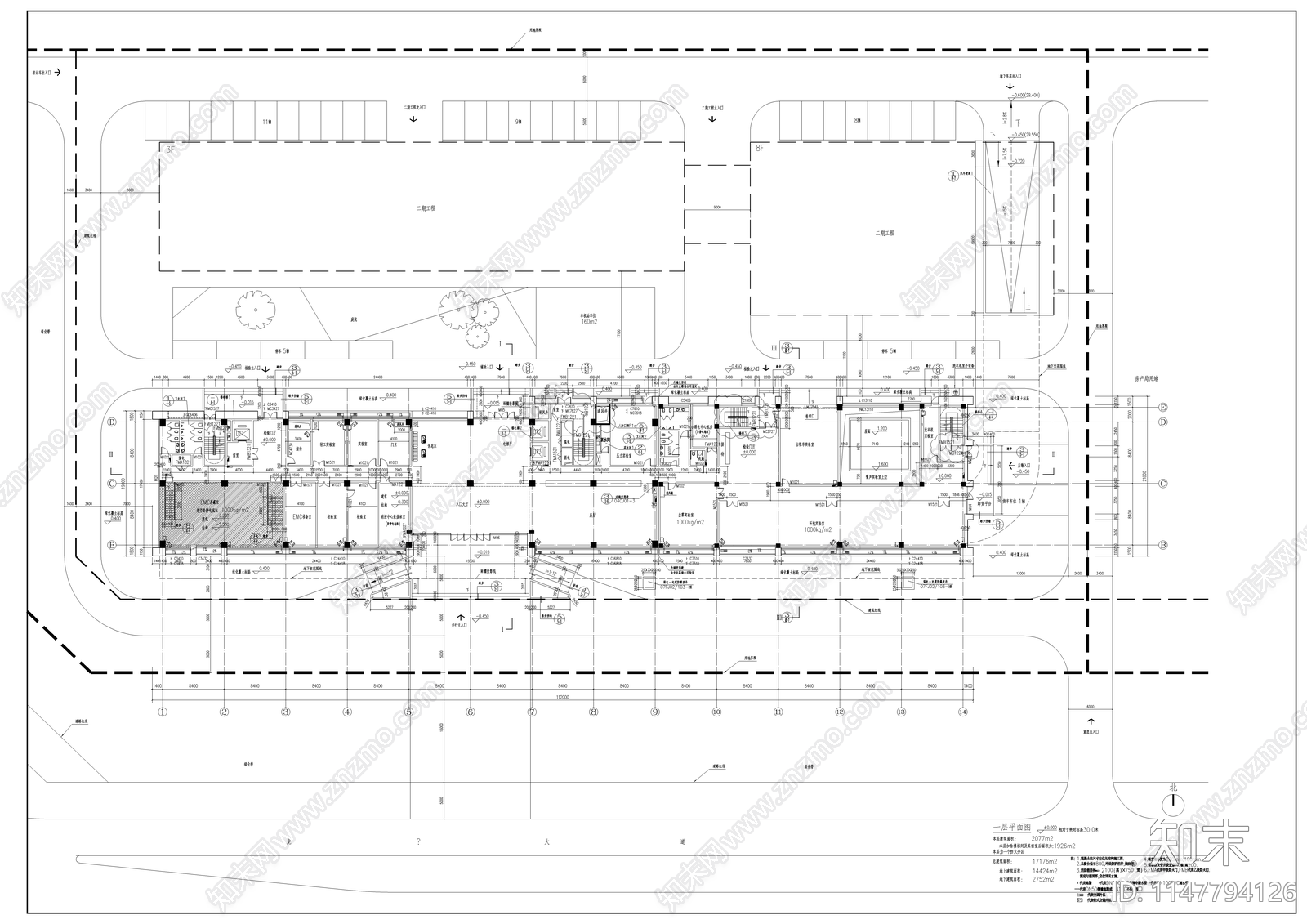 滁州地质监局质检局建筑cad施工图下载【ID:1147794126】