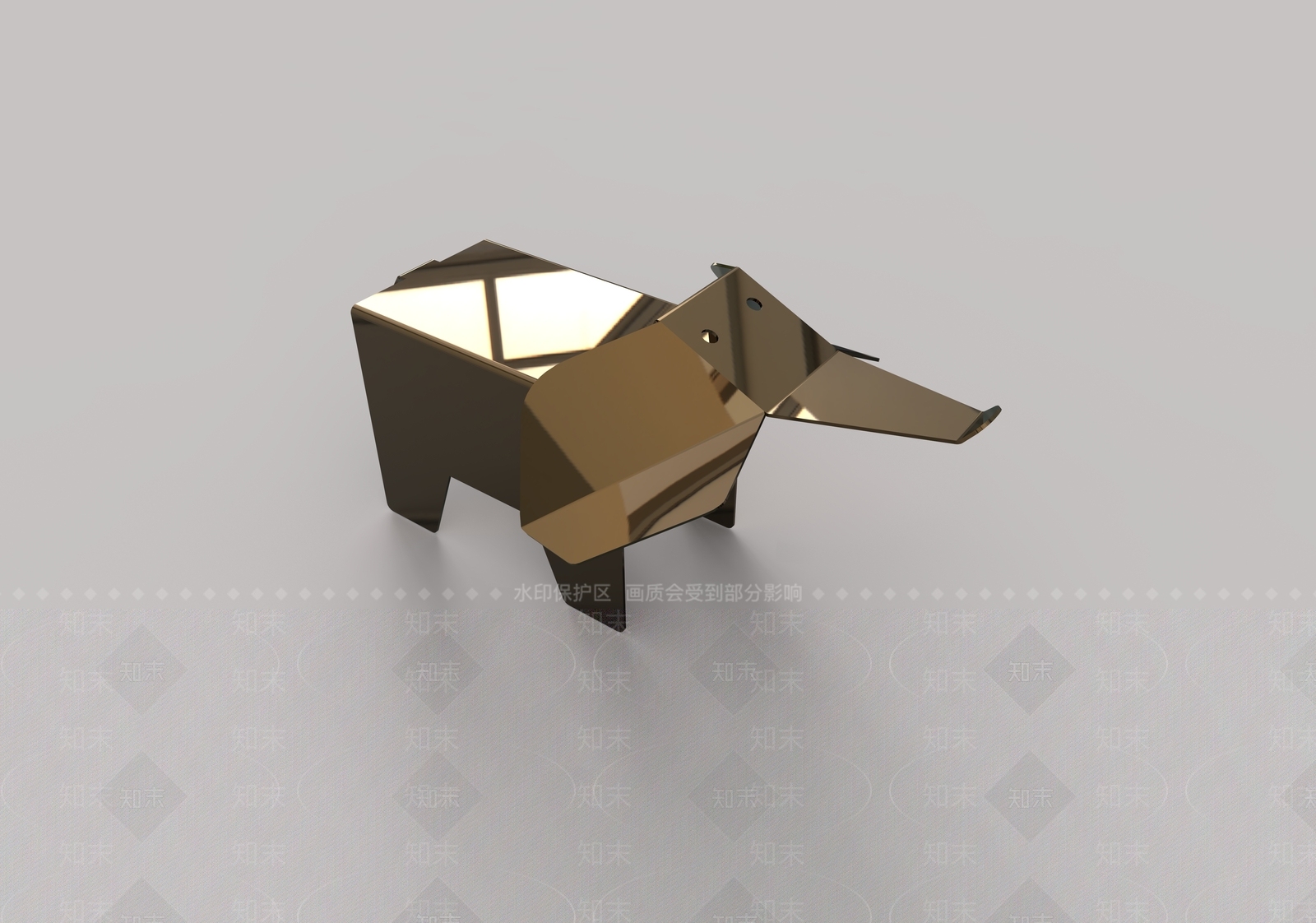 现代小象凳3D模型下载【ID:1147797581】
