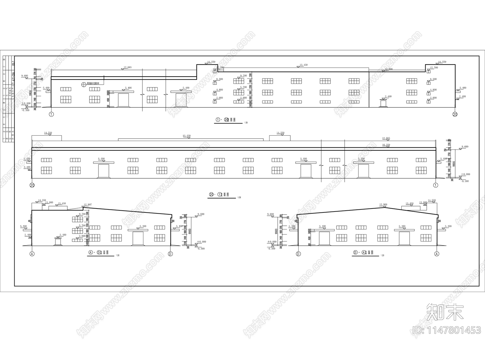 管材管间车间建筑cad施工图下载【ID:1147801453】