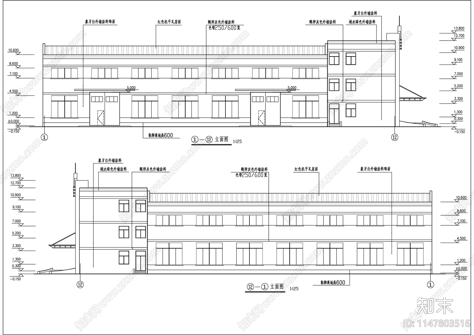 厂房建筑cad施工图下载【ID:1147803516】