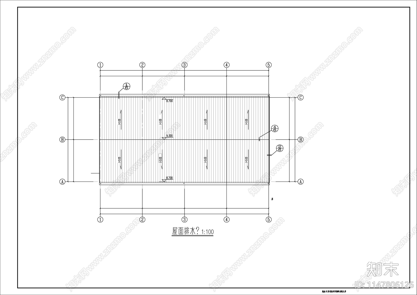 两层钢框架车间建筑cad施工图下载【ID:1147806126】
