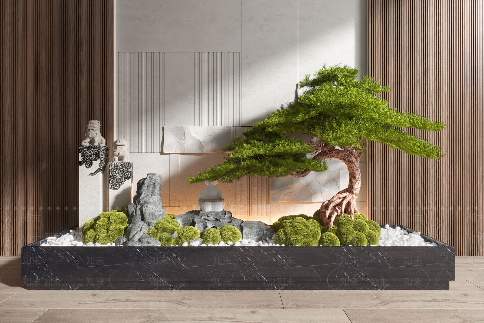 现代植物景观小品3D模型下载【ID:1147810887】