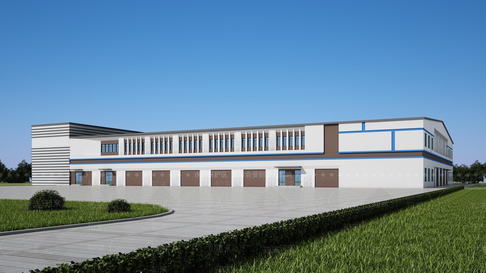 现代工业厂房3D模型下载【ID:1147816344】