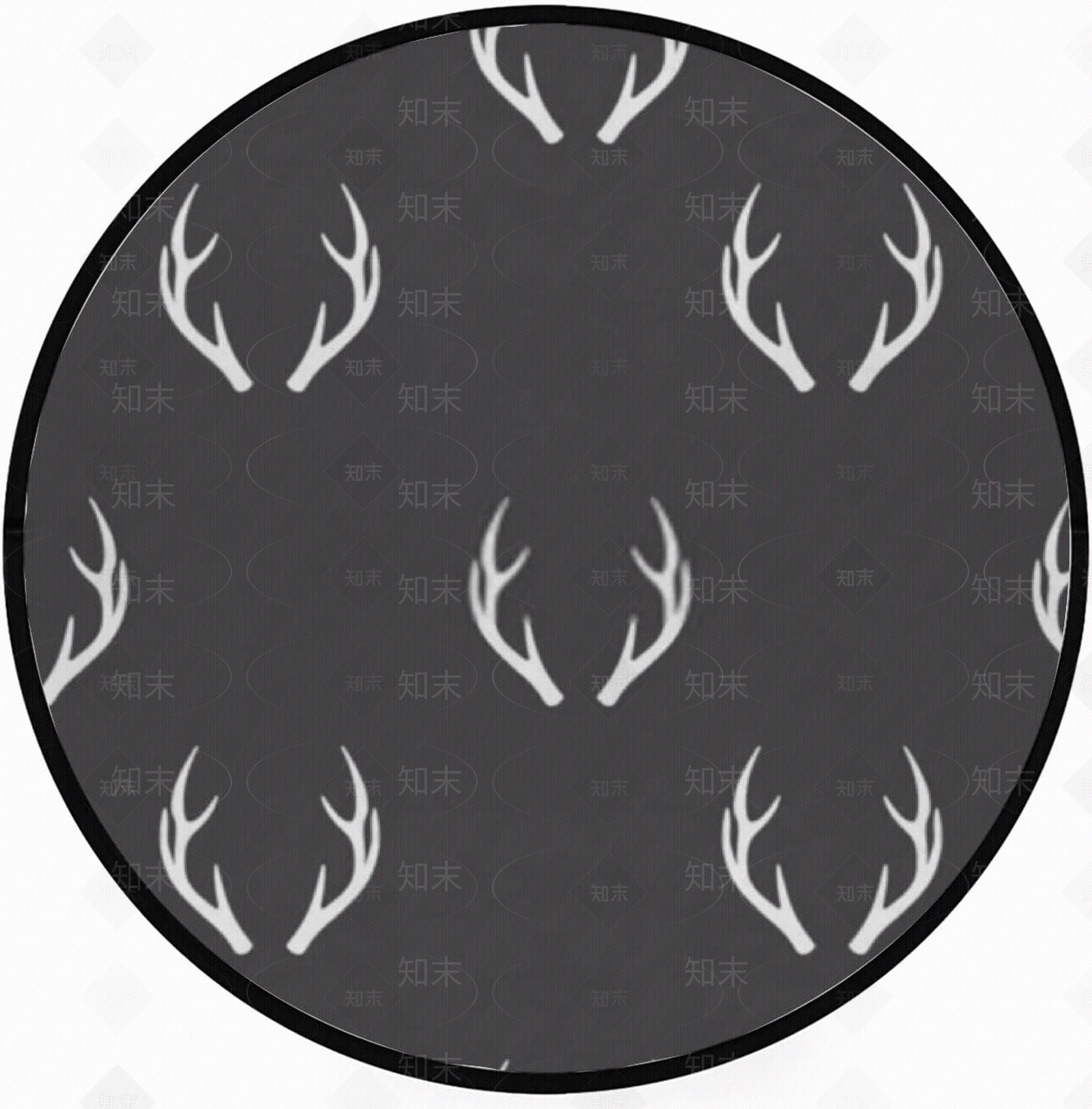 儿童动物卡通圆毯地垫地毯游戏垫贴图下载【ID:1147818327】