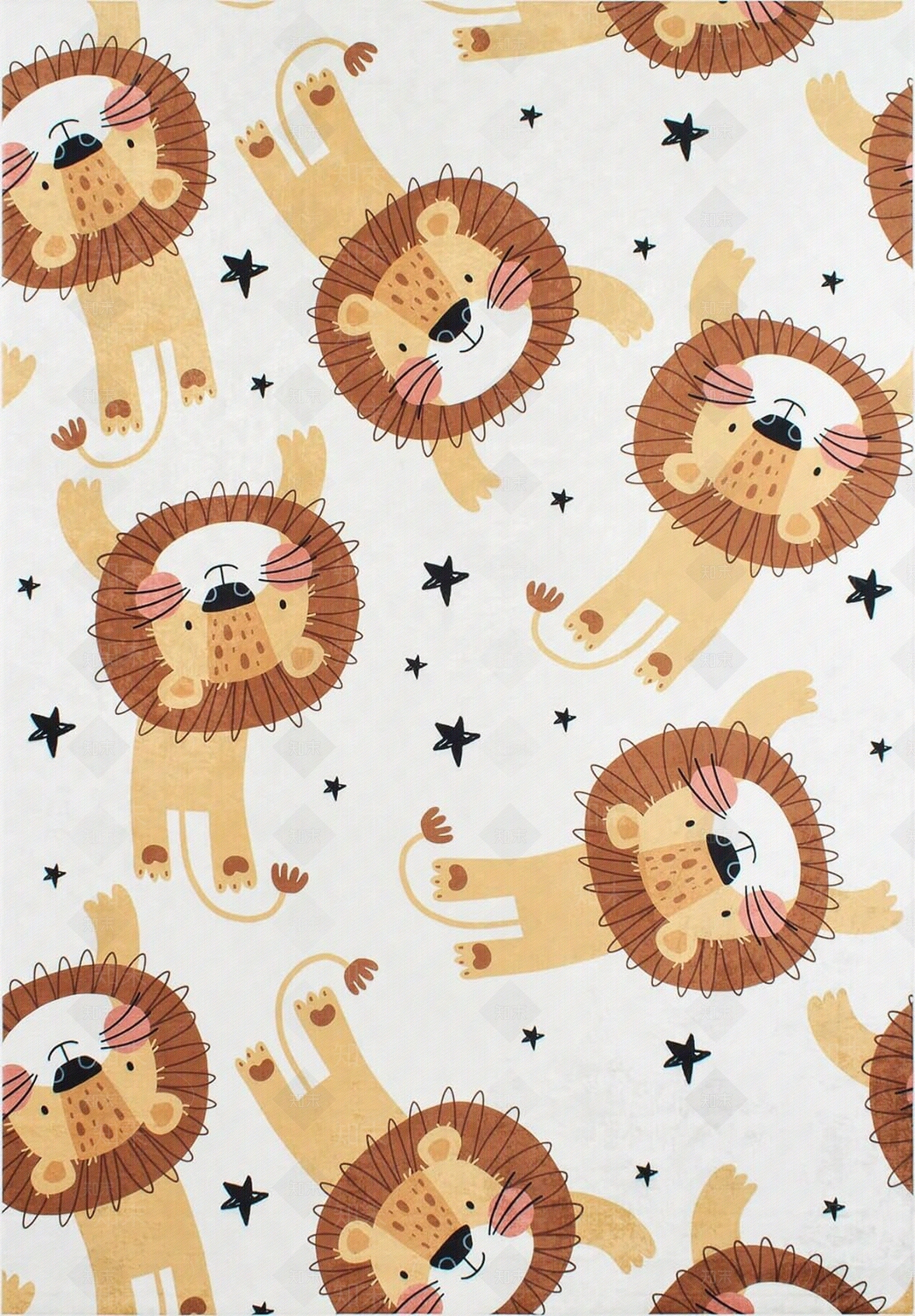 儿童卡通条形地垫游戏垫贴图下载【ID:1147819423】