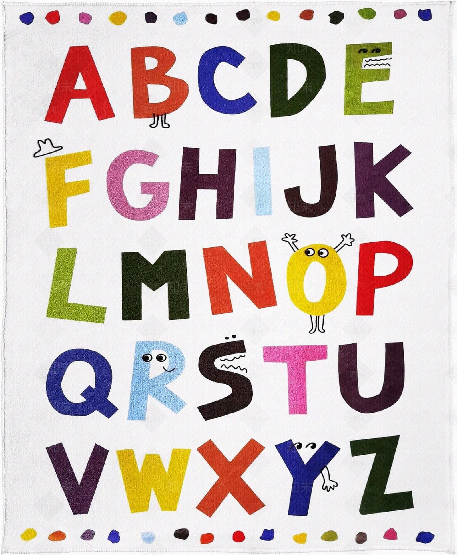 儿童卡通条形地垫游戏垫贴图下载【ID:1147819663】