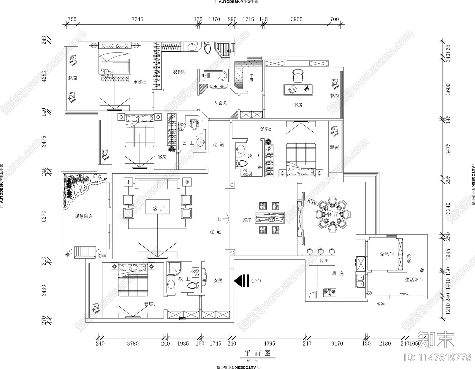 家装预算图框图例cad施工图下载【ID:1147819778】