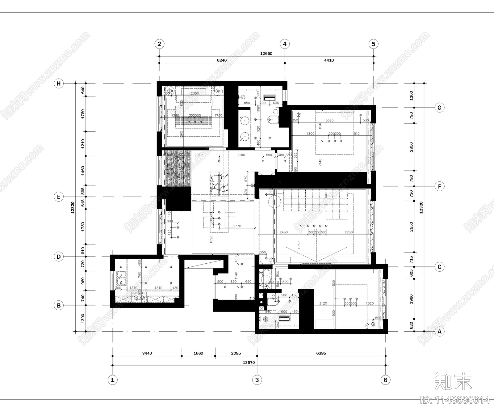 国外施工图模板工具cad施工图下载【ID:1148086014】