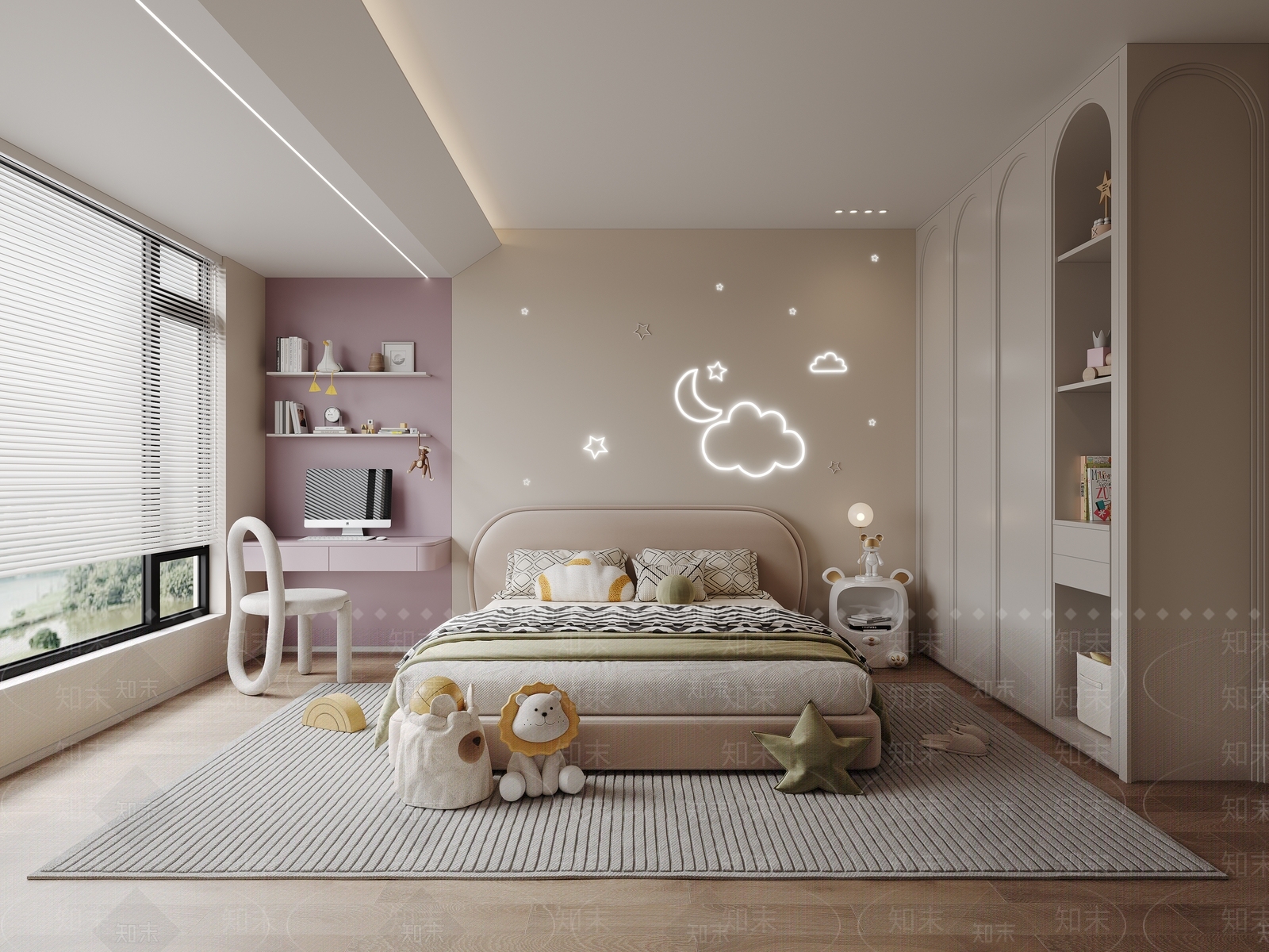 现代女孩房SU模型下载【ID:1147824304】