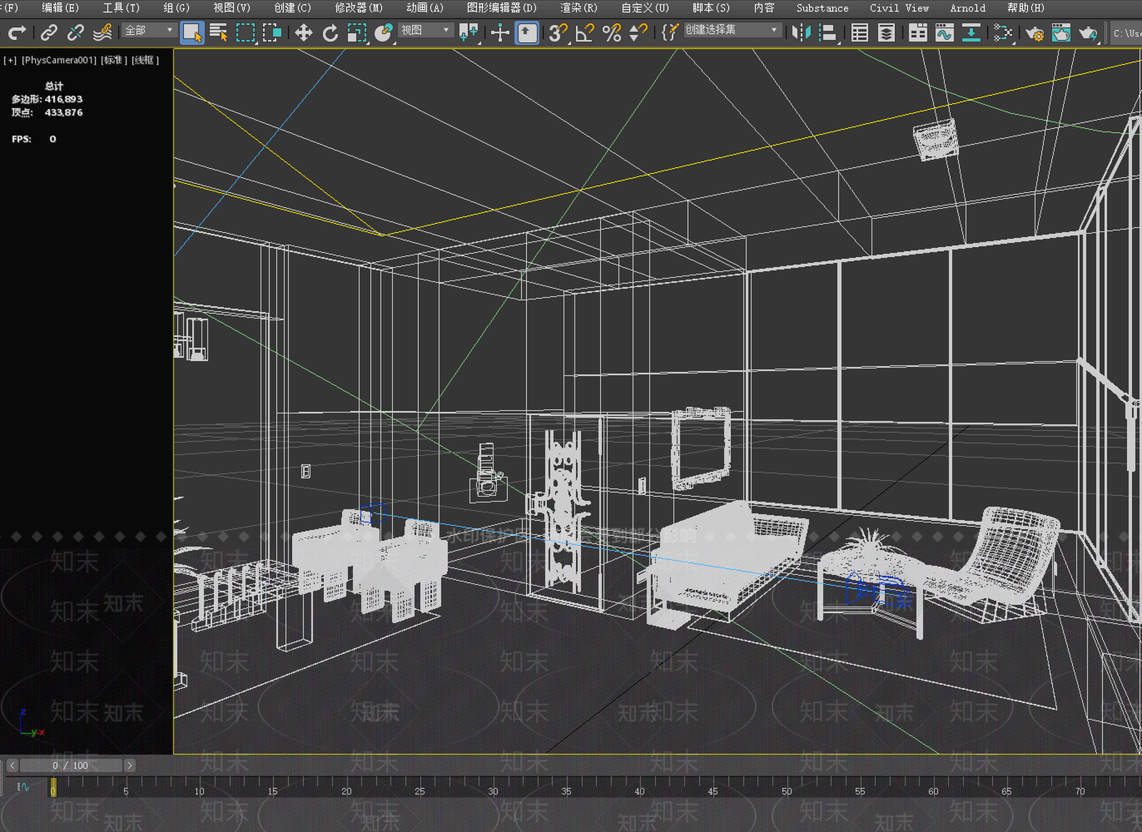 现代售楼处3D模型下载【ID:1147826553】