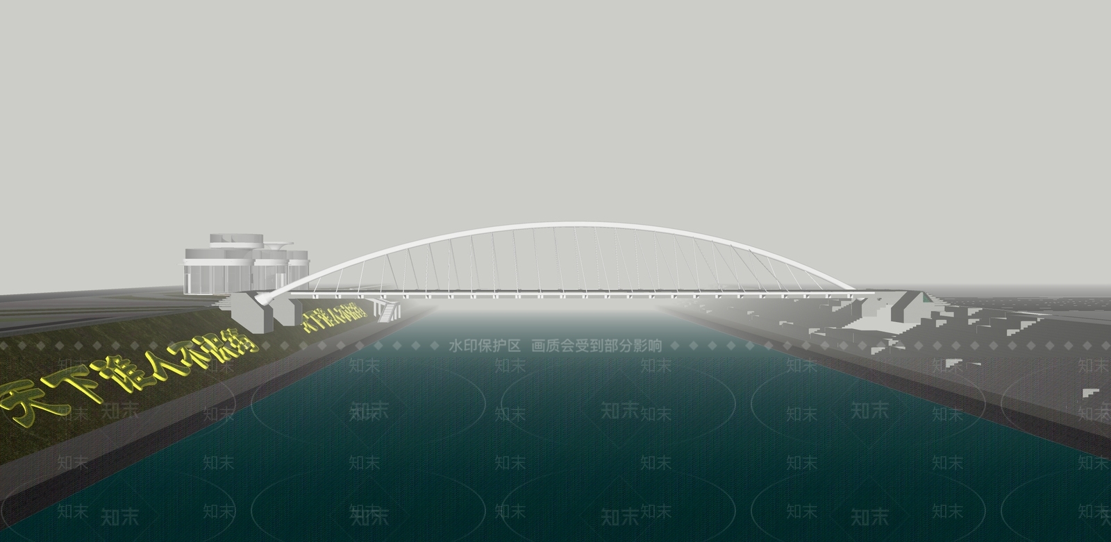 现代大桥SU模型下载【ID:1147838221】