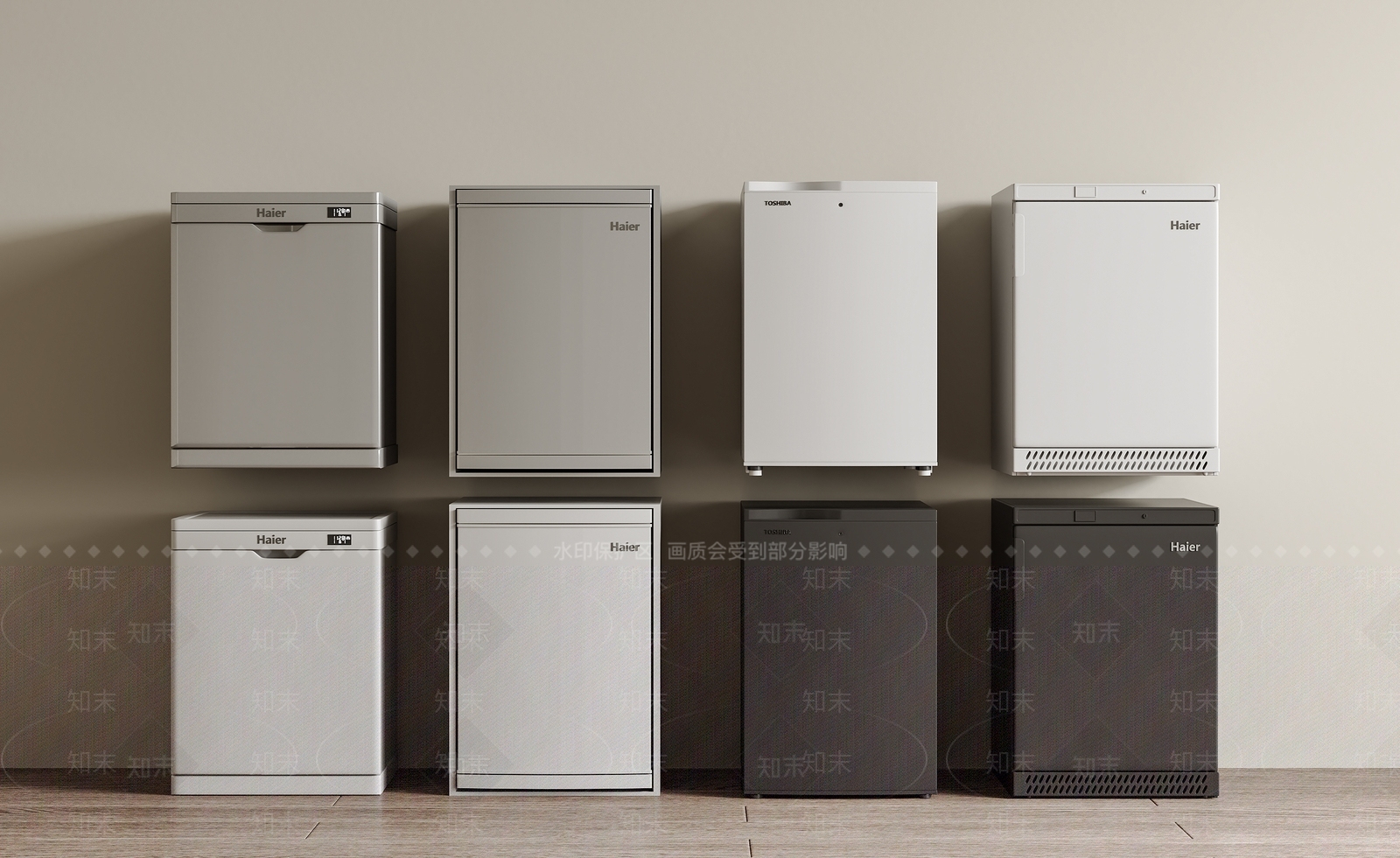 小冰箱3D模型下载【ID:1147847042】