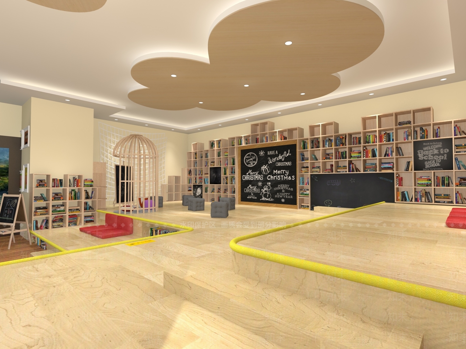 现代书店3D模型下载【ID:1147850708】