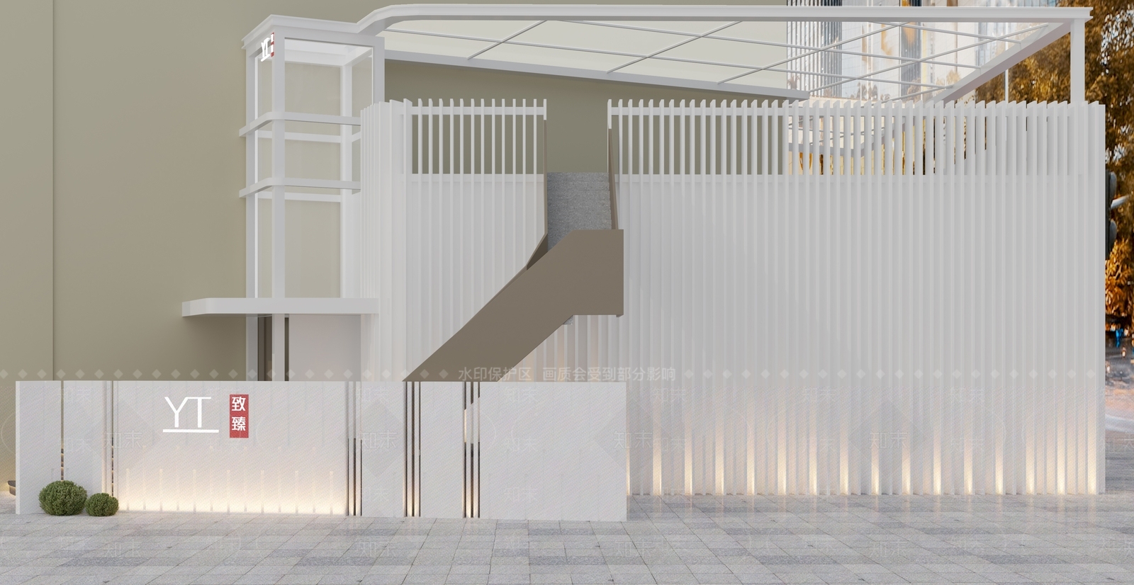 现代门头门面3D模型下载【ID:1147861568】