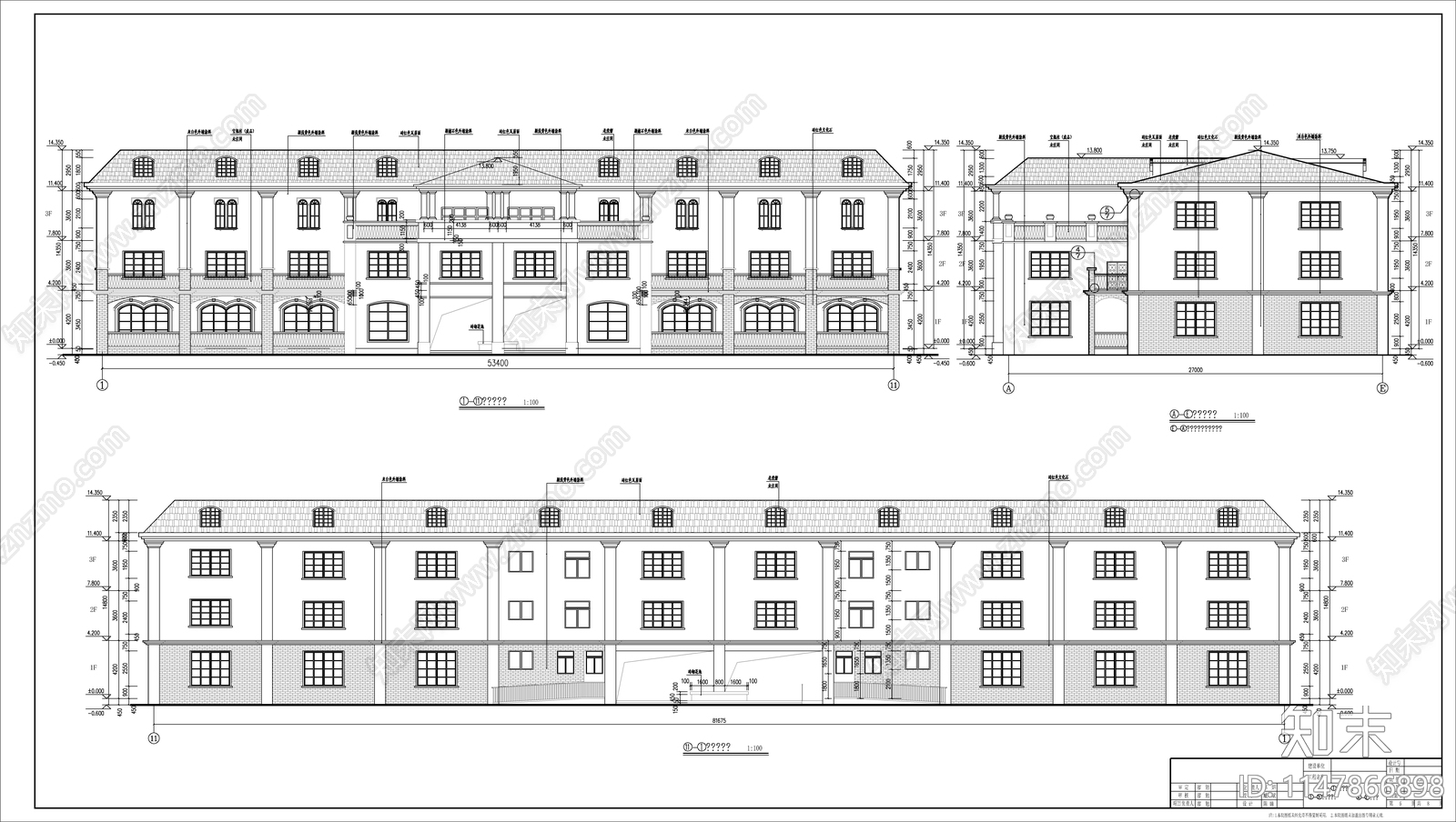 会所建施图cad施工图下载【ID:1147866898】